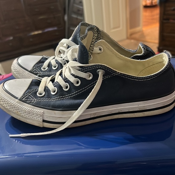 Navy Blue Converse All Stars - Picture 2 of 7